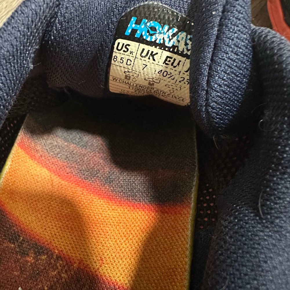 Hoka Blue Sneakers with Pink Highlights - Picture 6 of 7